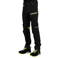 PANTHER PANTS W, elastic work pants, neon yellow