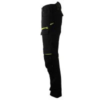 PANTHER PANTS W, elastic work pants, neon yellow