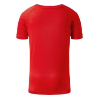 RECORD KIDS, kids sports t-shirt, 100% polyester, red