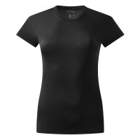 TEE LADY, women's t-shirt, 100% polyester, black