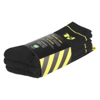 COMODO, work socks made of cotton and polyamide, 3 pcs, neon yellow