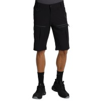 PANTHER BERMUDA, elastic work bermuda, black