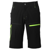 PANTHER BERMUDA, elastic work bermuda, neon yellow