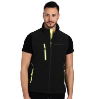 PANTHER VEST, softshell bodywarmer, neon yellow