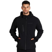 PANTHER JACKET, softshell hooded jacket, black