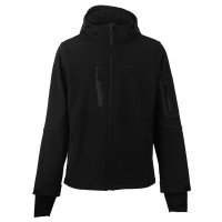 PANTHER JACKET, softshell hooded jacket, black
