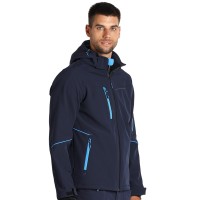 PANTHER JACKET, softshell hooded jacket, blue