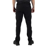 PANTHER TRACK PANTS, elastic functional pants, black
