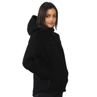 PANTHER THERMO WOMEN, women's softshell jacket with heating system, black