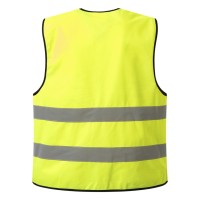 GLOW, unisex fluorescent safety reflective vest, neon yellow