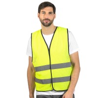 GLOW MESH, workwear vest, neon yellow