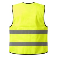 GLOW MESH, workwear vest, neon yellow