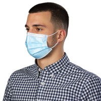 DFM 50, disposable face mask, sky blue