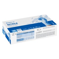 NITRILE GLOVES, nitrile disposable gloves, 100 pc, sky blue