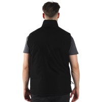 TANKER VEST, ripstop workwear bodywarmer, black