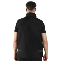 GRANIT VEST, workwear bodywarmer, black
