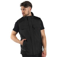 GRANIT VEST, workwear bodywarmer, dark gray