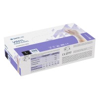 VINYL GLOVES, disposable vinyl gloves, powder free, 100 pcs, transparent