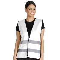 GLOW COLOR, workwear vest, white