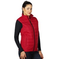 NOVA WOMEN, women’s padded winter vest, red