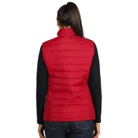 NOVA WOMEN, women’s padded winter vest, red