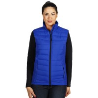 NOVA WOMEN, women’s padded winter vest, royal blue
