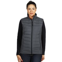 NOVA WOMEN, women’s padded winter vest, dark gray