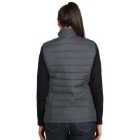 NOVA WOMEN, women’s padded winter vest, dark gray