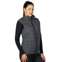 NOVA WOMEN, women’s padded winter vest, dark gray