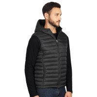 JET MEN, hooded bodywarmer, black