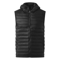 JET MEN, hooded bodywarmer, black