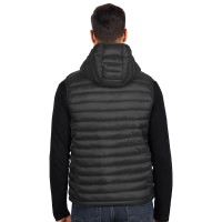 JET MEN, hooded bodywarmer, black