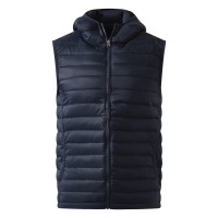 JET MEN, hooded bodywarmer, blue