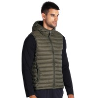 JET MEN, hooded bodywarmer, olive