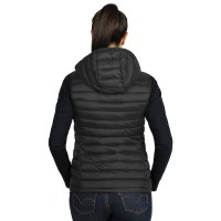 JET WOMEN, women's hooded body warmer, black