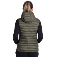 JET WOMEN, women's hooded body warmer, olive