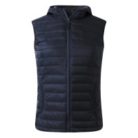 JET WOMEN, women's hooded body warmer, blue