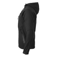BLACK PEAK, softshell jacket, fully zippered with hood, black