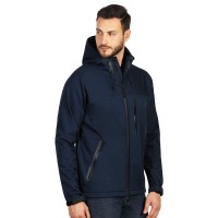 BLACK PEAK, softshell jacket, fully zippered with hood, blue