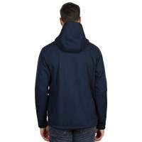 BLACK PEAK, softshell jacket, fully zippered with hood, blue