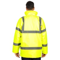 TRAFFIC, hi viz winter parka neon yellow