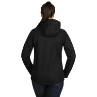 BLACK PEAK WOMEN, women’s softshell hooded jacket black
