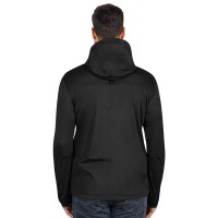 RIDER, unisex softshell hooded jacket, black