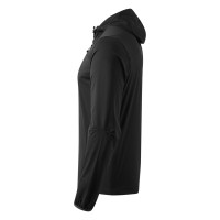 RIDER, unisex softshell hooded jacket, black