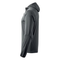 RIDER, unisex softshell hooded jacket, dark gray