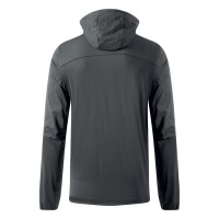 RIDER, unisex softshell hooded jacket, dark gray