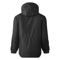 TEN JACKET, workwear hooded jacket, black