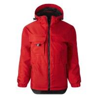 TEN JACKET, workwear hooded jacket, red