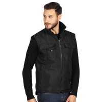 TEN VEST, workwear bodywarmer black