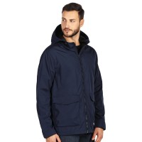 PACIFIC, softshell hooded jacket, blue